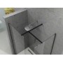 Душевая кабина RAVAK WALK-IN WALL-110 ЧЕРНЫЙ+TRANSPARENT фото 2