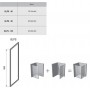 Неподвижная стенка RAVAK Blix BLPS-90 САТИН+TRANSPARENT