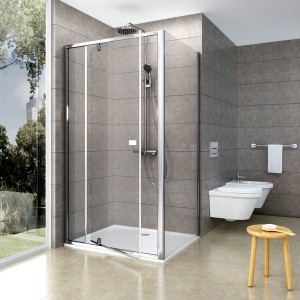 Неподвижная стенка RAVAK Pivot PPS-90 ПОЛИР. АЛЮМ.+TRANSPARENT