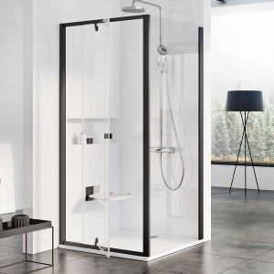 Неподвижная стенка RAVAK Pivot PPS-100 ЧЕРНЫЙ+TRANSPARENT
