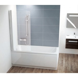 Штора для ванн RAVAK CVS1-80 L ПОЛІР. АЛЮМ.+TRANSPARENT