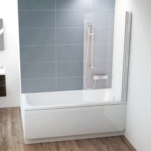Штора для ванн RAVAK CVS1-80 R ПОЛІР. АЛЮМ.+TRANSPARENT