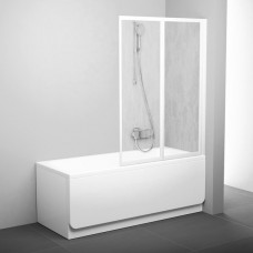 Штора для ванн RAVAK VS2 105 БІЛИЙ+RAIN