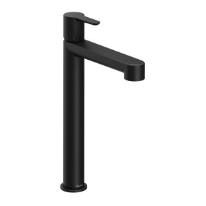 Змішувач для умивальника RAVAK Puri black PU 015.20 без зливу, 320 мм