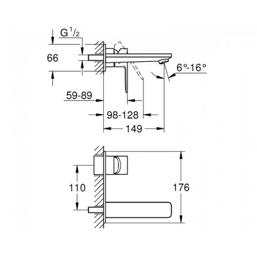 Смеситель для раковины Grohe Lineare 19409001