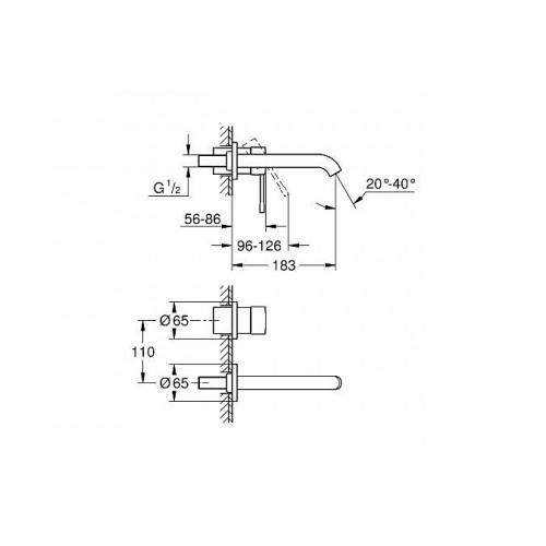 Изображение Смеситель для раковины Grohe Essence M-SIZE 19408001