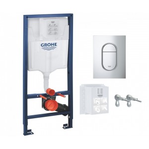 Інсталяція 3 в 1 для унітазу Grohe Rapid SL з кнопкою Arena Cosmopolitan S 39504000