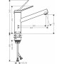 Змішувач для кухні Hansgrohe Zesis M33 KM150TiltFunction, чорний фото 1