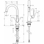 Смеситель для кухни Hansgrohe Talis S KM220, хром