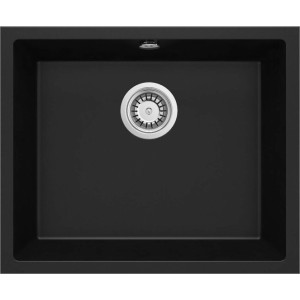 Кухонная мойка Deante Corda, гранит 550х460х204мм, черный