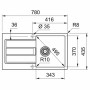 Кухонная мойка Franke Sirius S2D Slim 611-78/ 143.0632.395