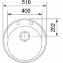 Кухонная мойка Franke Ronda, фрагранит, круг, 510х510х195мм ROG 610-41, бежевый фото 1