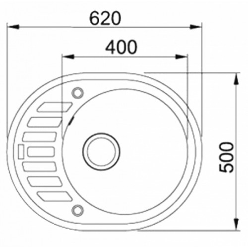 Кухонна мийка Franke Ronda, фраграніт, 620х500х200мм, ROG 611-62, білий