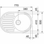 Кухонная мойка Franke Ronda, фрагранит, ROG 611 (114.0254.784)