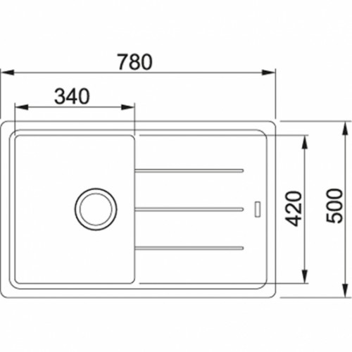 Кухонная мойка Franke Basis, фрагранит, BFG 611-78 (114.0258.040)