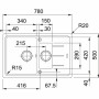 Кухонна мийка Franke Basis, фраграніт, BFG 651-78 (114.0272.603)