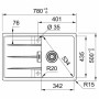 Кухонная мойка Franke Centro CNG 611-78, серый камень фото 1