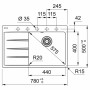 Кухонная мойка Franke Centro CNG 611-78 TL, бежевый фото 1