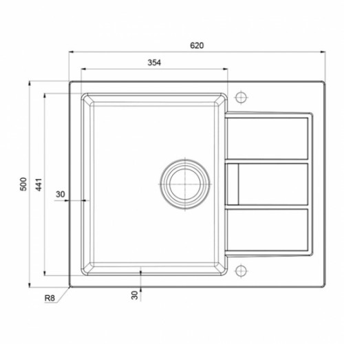 Изображение Кухонная мойка Franke Sirius тектонайт, 620х500х200мм, S2D 611-62, маскарпоне