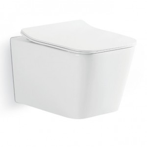 Унитаз подвисной Devit Linea 3040120 безободковий с сидением soft-close
