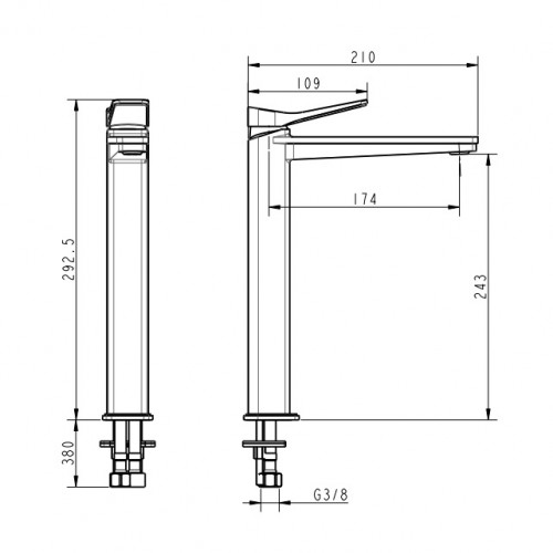 Смеситель для раковины Devit Up 81X11120B