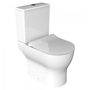 Унитаз-компакт DEVIT Fresh 3110120 безободковый с тонкой крышкой soft close