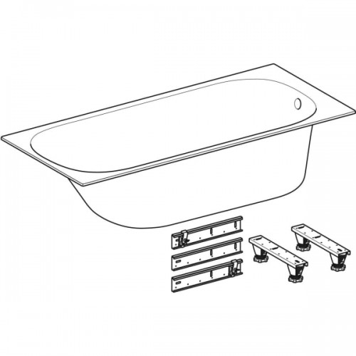 Изображение Ванна акриловая Geberit Soana 554.001.01.1 160x70 см с ножками