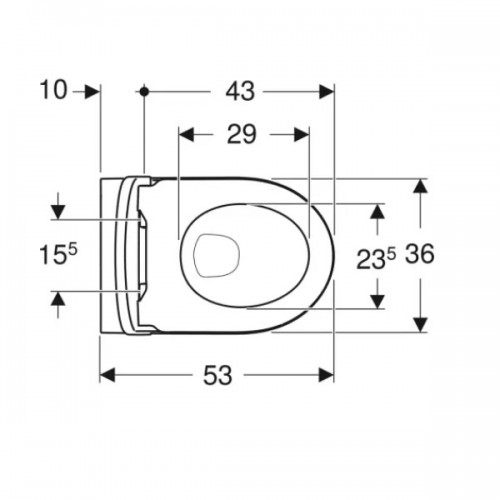 Унитаз подвесной Geberit iCon 501.663.JT.1 безободковый с сиденьем с крышкой Softclose, цвет белый альпийский матовый