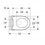 Унітаз підвісний Geberit iCon 501.663.JT.1 безобідковий з сидінням із кришкою Softclose, колір альпійський білий матовий фото 2