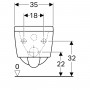 Унітаз підвісний Geberit Xeno2 500.500.01.1 Rimfree, KeraTect безобідковий