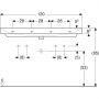 Раковина Geberit Smyle Square 500.253.01.1 120 см подвійна
