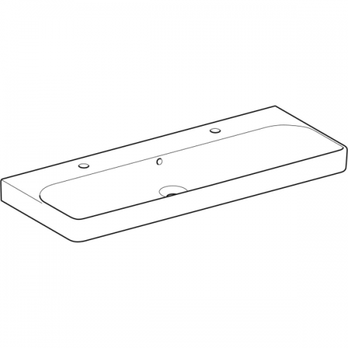 Раковина Geberit Smyle Square 500.253.01.1 120 см двойная