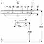 Раковина Geberit Xeno2 500.531.01.1 90 см без перелива фото 2