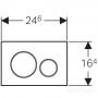 Клавиша смыва Geberit Sigma20 115.778.KH.1 20 матовый хром фото 2