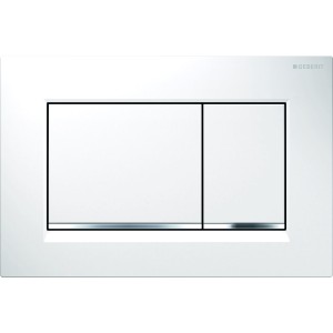 Клавіша змиву Geberit Sigma30 115.883.KJ.1 білий/хром глянцевий