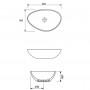 Раковина Cersanit Moduo CCWT1000706401 55х36 см на стільницю