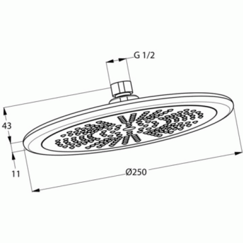 Верхній душ Kludi Freshline 675110500