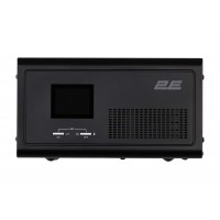 Инвертор 2E HI600, 600W, 12V – 230V, LCD, AVR, 2xSchuko + DC output