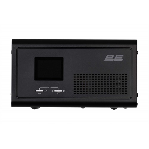 Изображение Инвертор 2E HI600, 600W, 12V – 230V, LCD, AVR, 2xSchuko + DC output