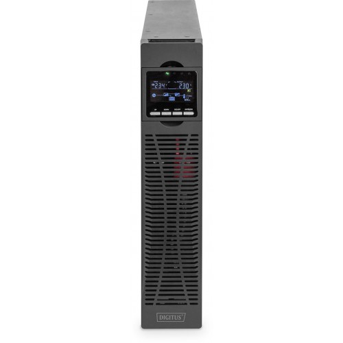 Джерело безперебійного живлення Digitus OnLine, 1000VA/1000W, LCD, 8xC13, RJ45, RS232, USB, Rack/Tower