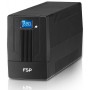Источник бесперебойного питания FSP iFP650, 650VA/360W, LCD, USB, 2xSchuko