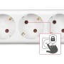 Сетевой удлинитель HAMA 6XSchuko 3G*1.5мм ws 3м White