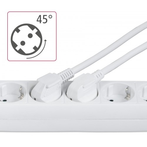 Мережевий подовжувач HAMA 6XSchuko 3G*1.5мм ws 3м White