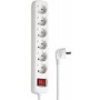 Мережевий подовжувач HAMA 6XSchuko 3G*1.5мм ws 3м White