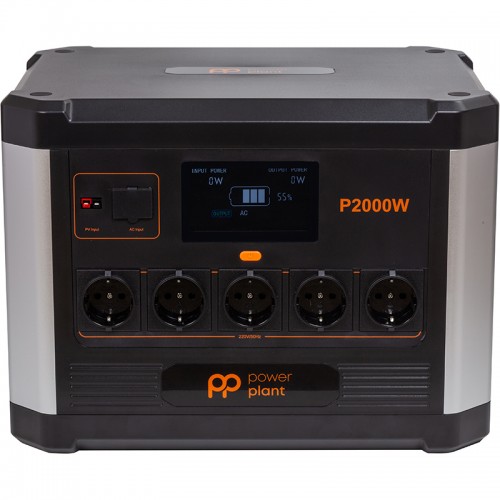 Зарядная станция PowerPlant P2000W 1843.2Wh, 512000mAh, 2000W