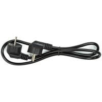 Сетевой кабель PowerPlant 1м, 3x1.5мм2, 10А (two male plugs)