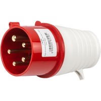 Портативная вилка HiSmart 32A 3P+E+N 380V IP44 (025)