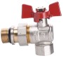 Кран кульовий кутовий з американкою WATERVALVE Q003 NV-V124 1/2″ ЗB фото 1