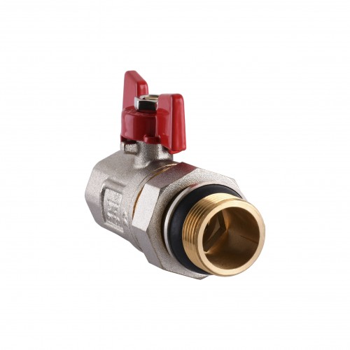 Изображение Кран шаровый прямой с американкой WATERVALVE Q003 NV-V343 3/4″ BH