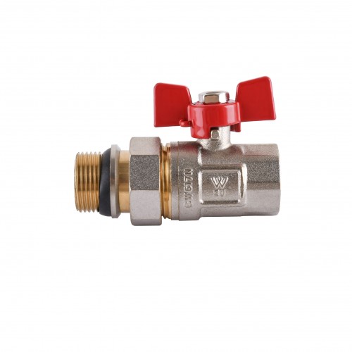 Кран кульовий прямий з американкою WATERVALVE Q003 NV-V343 3/4″ ЗB